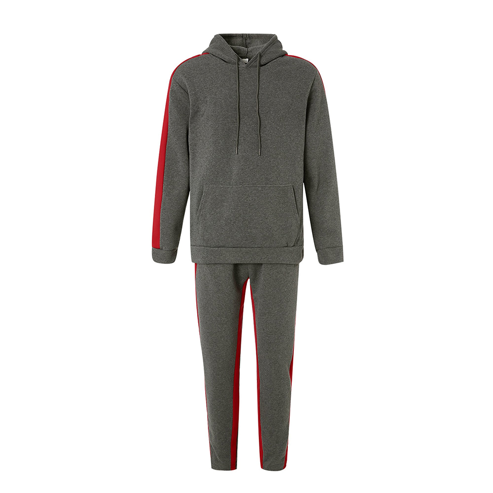 Hestic Sports Wear Men's Athletic Running Tracksuit Set Casual Full Zip Jogging Sweat Suit