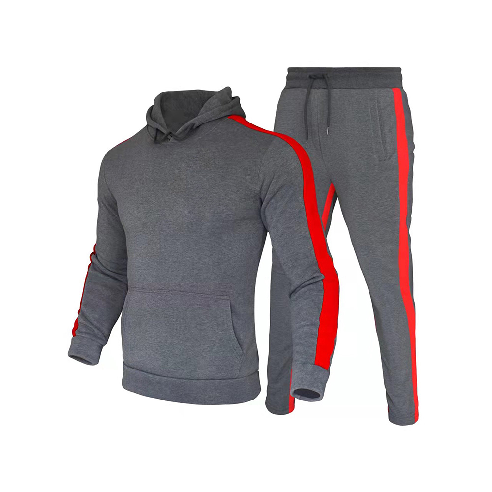 Hestic Sports Wear Men's Athletic Running Tracksuit Set Casual Full Zip Jogging Sweat Suit