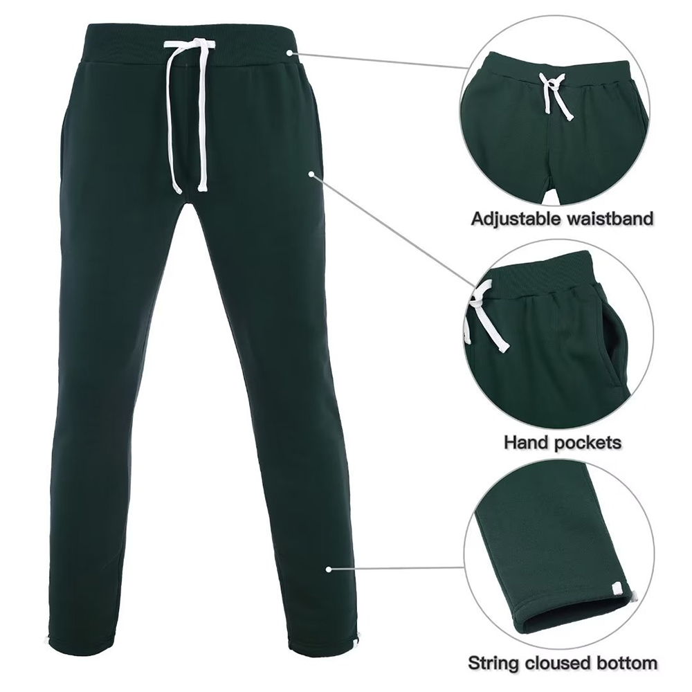 Hestic Sports Wear Men's Athletic Running Tracksuit Set Casual Full Zip Jogging Sweat Suit