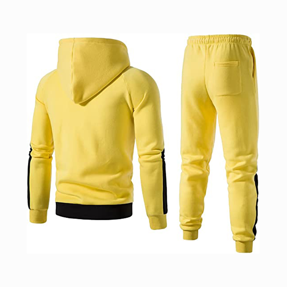 Hestic Sports Wear Men's Athletic Running Tracksuit Set Casual Full Zip Jogging Sweat Suit