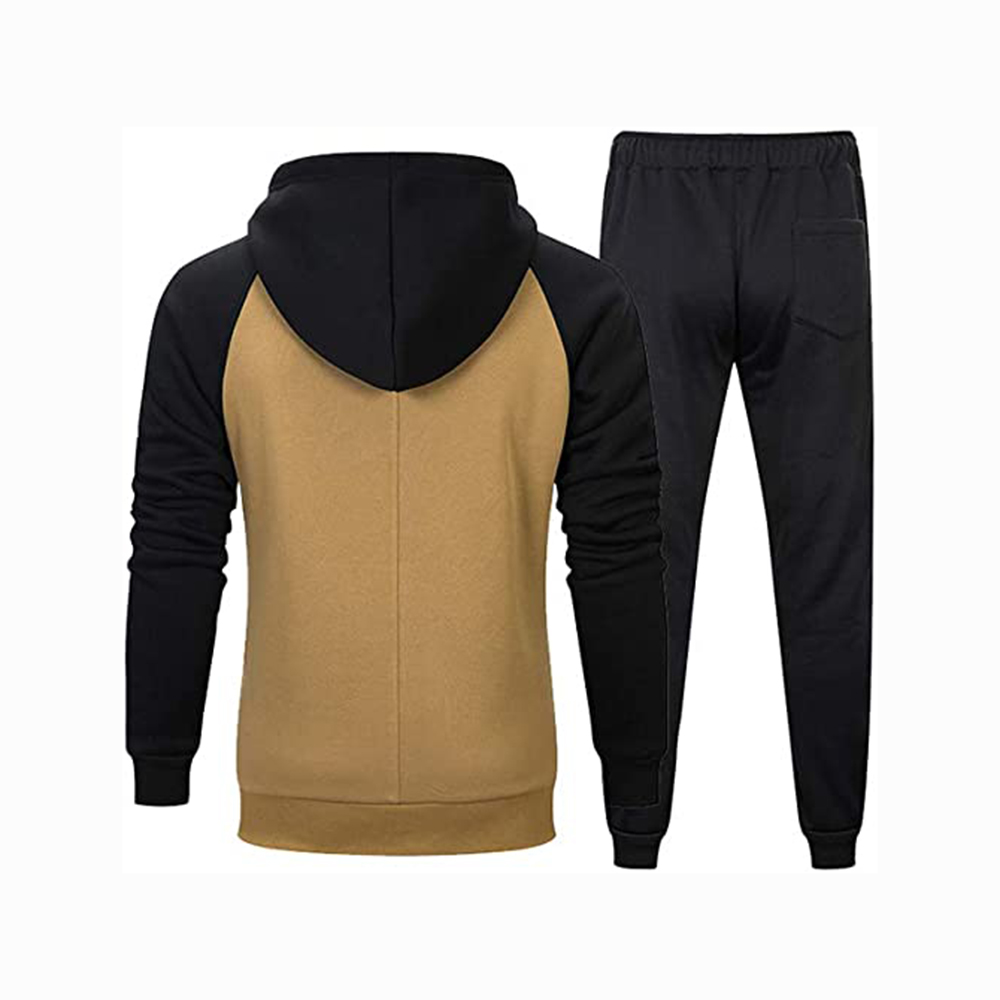 Hestic Sports Wear Men's Athletic Running Tracksuit Set Casual Full Zip Jogging Sweat Suit