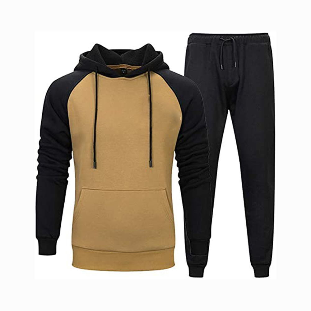 Hestic Sports Wear Men's Athletic Running Tracksuit Set Casual Full Zip Jogging Sweat Suit