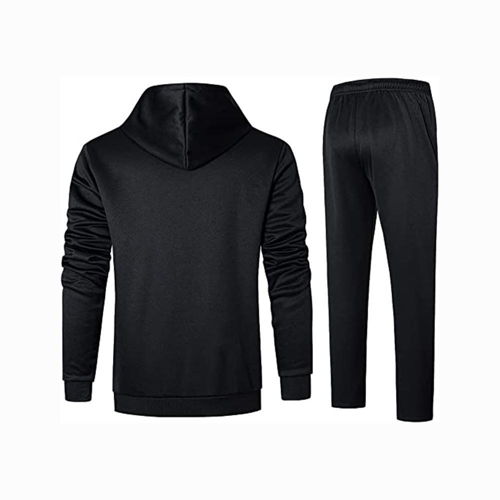 Hestic Sports Wear Men's Athletic Running Tracksuit Set Casual Full Zip Jogging Sweat Suit