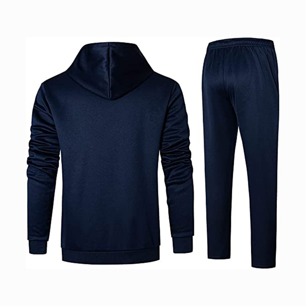 Hestic Sports Wear Men's Athletic Running Tracksuit Set Casual Full Zip Jogging Sweat Suit