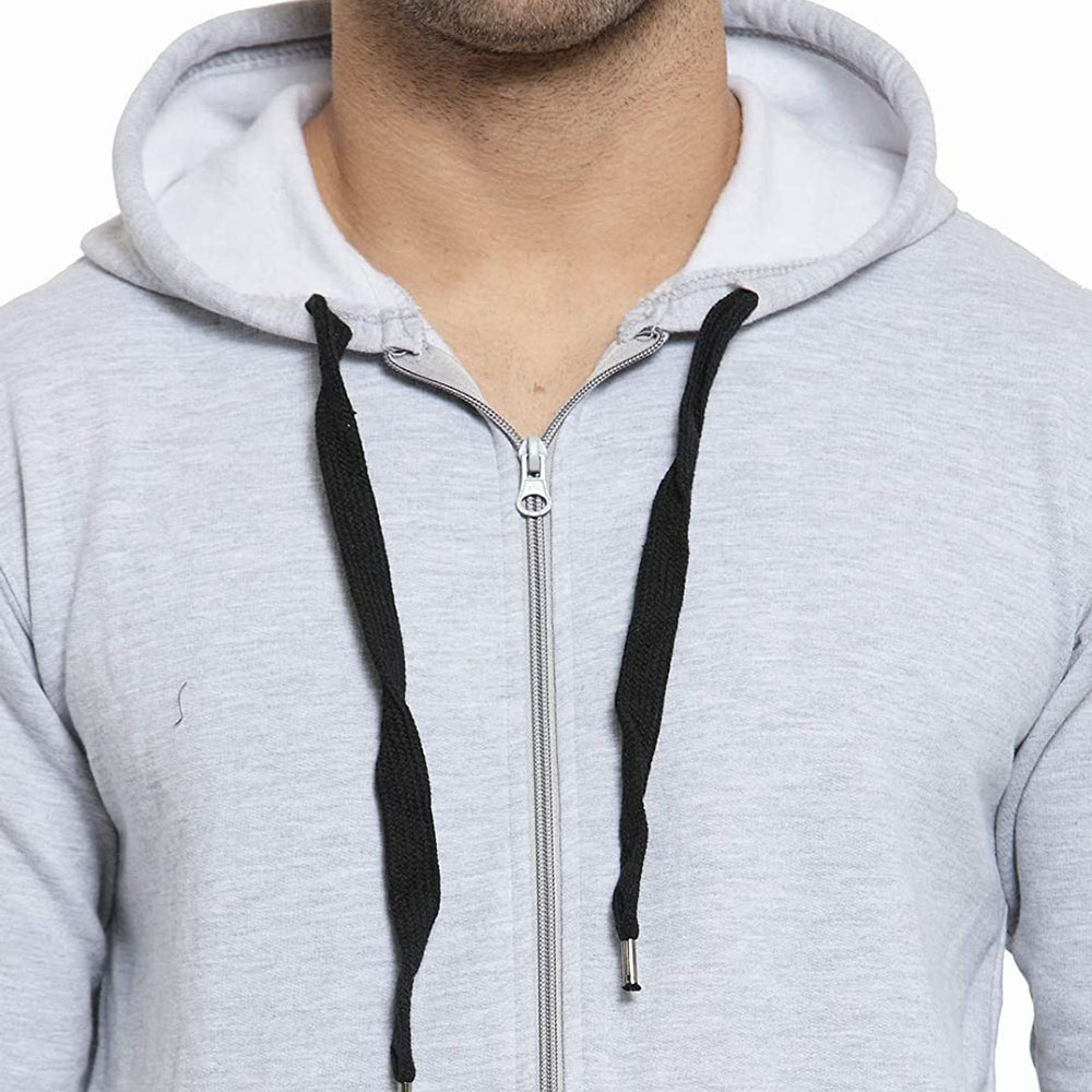 New Arrival Custom Wholesale Blank 300 Gsm Heavyweight 100% Cotton Fleece Pullover Men Hoodie In Bulk