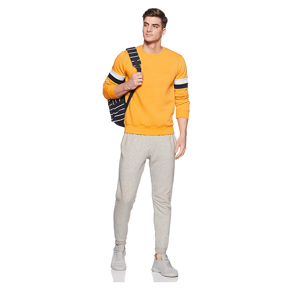 Hestic Sports Wear Sweatshirt Mens New Multipanel Crewneck Sweatshirt Breathable Wholesale Custom Logo Pullover Sweatshirts