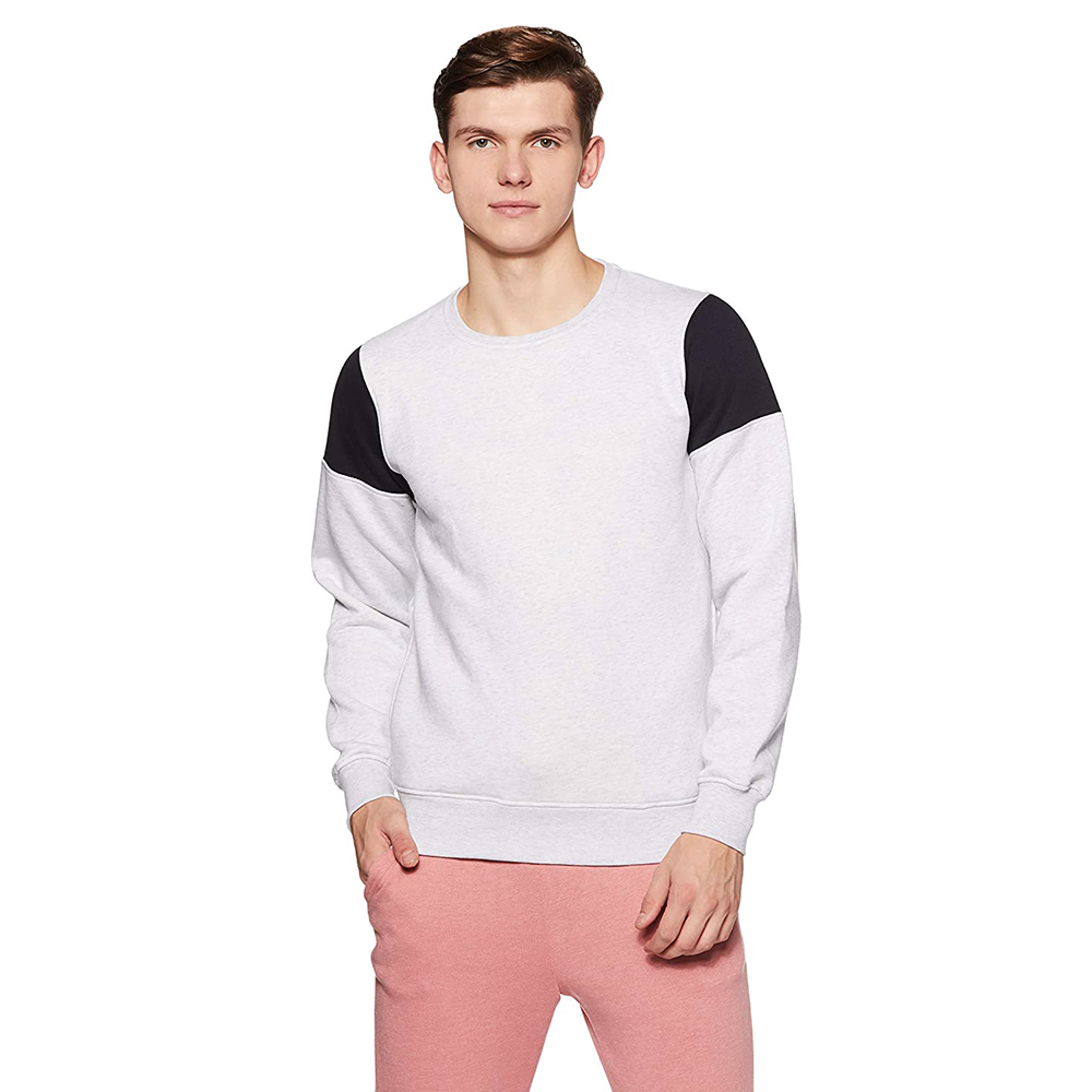 Hestic Sports Wear Sweatshirt Mens New Multipanel Crewneck Sweatshirt Breathable Wholesale Custom Logo Pullover Sweatshirts