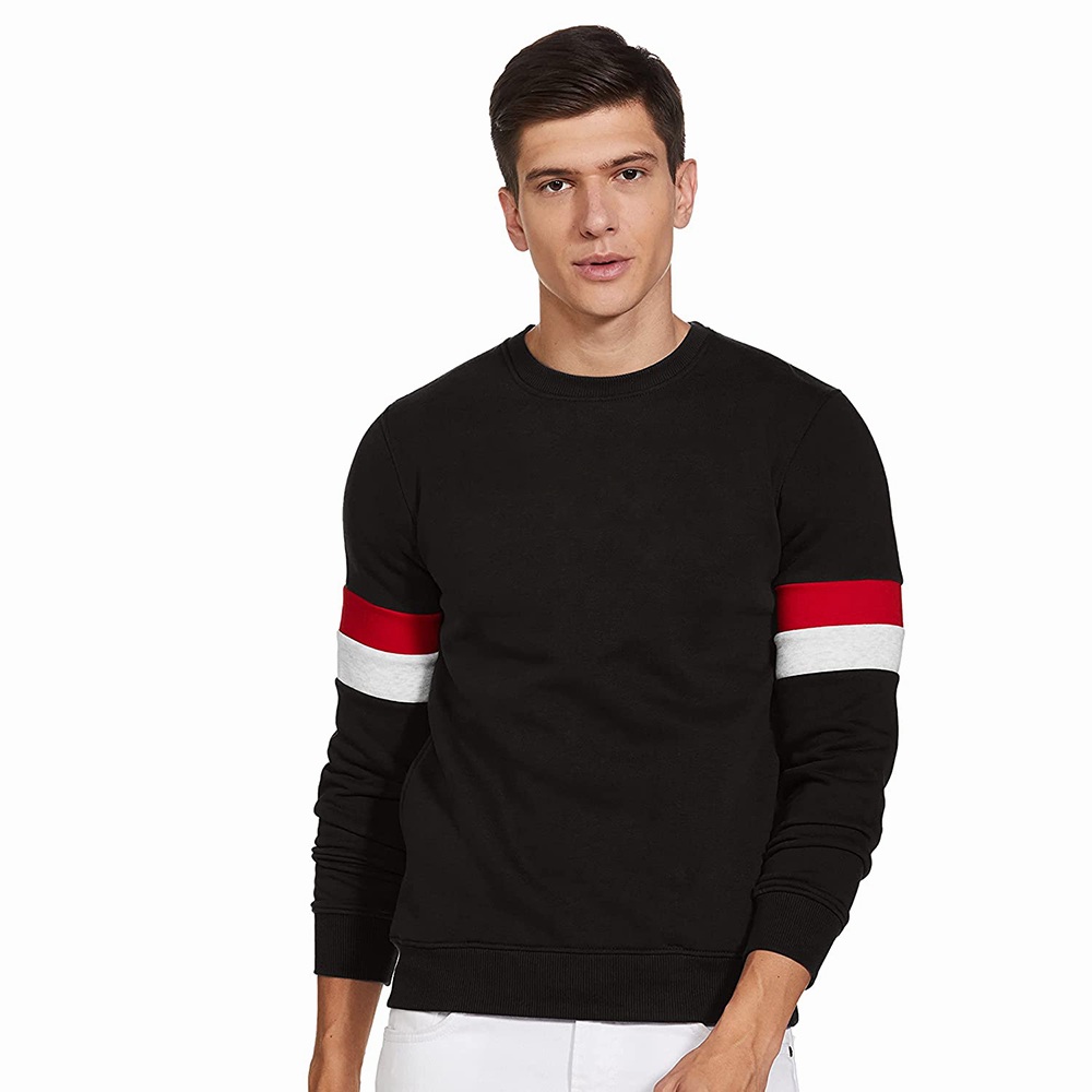 Hestic Sports Wear Sweatshirt Mens New Multipanel Crewneck Sweatshirt Breathable Wholesale Custom Logo Pullover Sweatshirts