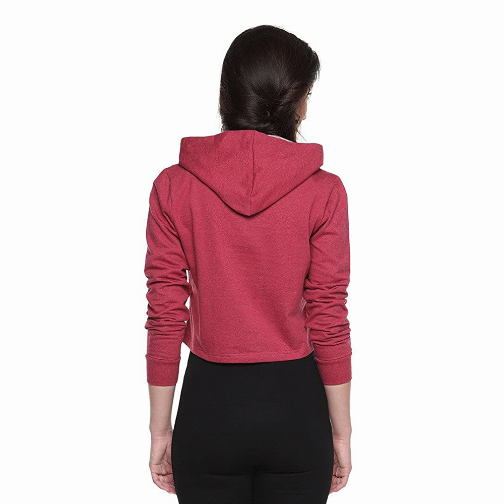 Hestic Sports Wear Cotton Best Selling Women Crop Top Hoodie Professional Quality 100% Polyester Cotton Made Crop Top Hoodies For Women