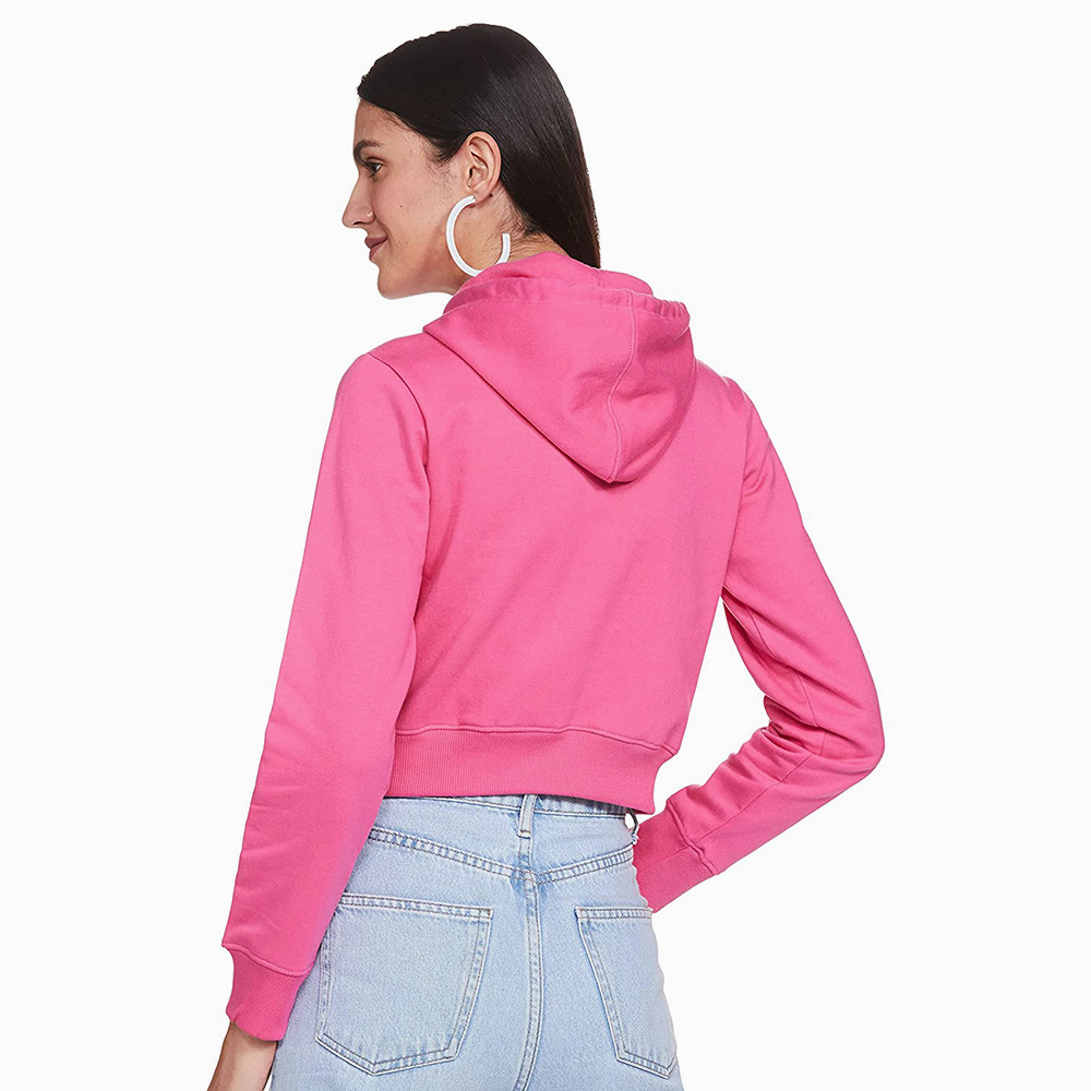 Hestic Sports Wear Cotton Best Selling Women Crop Top Hoodie Professional Quality 100% Polyester Cotton Made Crop Top Hoodies For Women
